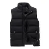 Men's Jackets Warmth Plus Size Vest Men Winter Puffer Waist Coat Casual Tank Top Warm Vests Male Black Blue