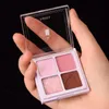 Four-Color Matte Pearl Eye Shadow Portable Novice Makeup Repair #01 Taro Smoothie 1PC