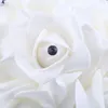 Couronnes de fleurs décoratives belles roses en cristal blanc perle demoiselle d'honneur violet bleu royal mariage fleur en soie décorations de fête à la maison Fas