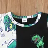 Ensembles de vêtements Boy Toddler Kids Clothes Imprimés VIET T-shirt Toples sans manches Solie Shorts Pantalons Casual Offits Boys Setclothing