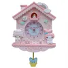 Мультфильм большие настенные часы современный дизайн Nixie Kids Girls My Melody Swing Silent Maute Slearment Swinom Clock для детей 039S ROO4264388