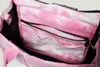 Bech Tote Bag Fashion Shoulder Big Capacity Letters Printing Handbag Tie Dye Canvas High Quality Crossbody Purses 220429