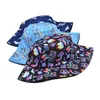 Zomer Omkeerbare Emmer Hoeden Mode Hip Hop Paddestoel Print Zonnehoed Mannen Vrouwen Bob Caps Outdoor Panama Caps HCS197