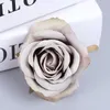 50 / 100pcs Silk Roses Head Artificial Flowers DIY Gåvor Box Alla hjärtans dag Present Heminredning Bröllop Dekorativa Blommor 220406