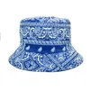 Projektanci mody Strażne czapki Brim Crossbrander Bucket Hat Kobieta wiosna Europejska amerykańska kwiecisty druk kubełkowy Caps FashionAb2049152