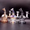 Bollform Glas Bong Hookahs 5,5 tum miniolja Dab Rigs Inline Perc 5mm tjock 14 mm Kvinnliga fogbonger Vattenrör