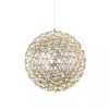 Kolye lambaları Nordic Ball Restoran Kıvılcım Paslanmaz Çelik LED Avize Yaratıcı Merkezi Yıldızlı Mühendislik Chandelierpendent