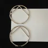 Дизайнерские серьги-кольца с буквами для женщин, модные золотые серьги-кольца, роскошные большие круглые серьги, ювелирные изделия, женские унисекс, серьги-гвоздики, 5 см 2208051D