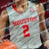 College Basketball Wears Custom Houston Cougars 2021 Basketball 24 Quentin Grimes 0 Marcus Sasser 2 Caleb Mills 12 Tramon Mark NCAA Men Youth Kid Maglie S-4XL