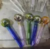 Spray Color Gourd Glass Oil Burner Pipe pyrex Cigarette Bong Water Pipes 3 Styles Choose For Bubblers Hookahs Bongs Rigs