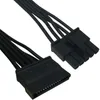 Cables de computadora Conectores Pin a 3 Disco duro SATA HDD Cable de alimentación solo para Cooler Master V550 V650 V750 V850 V1000 Suministro modularCompute