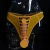 Cuecas abertas virilha tanga homem sexy roupa interior ver através breve calcinha de fishnet masculino oco pênis gstring gay lingerie eróticaun3349894