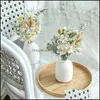 装飾的な花の花輪お祝いパーティー用品ホームガーデン本物の自然な乾燥花の花束ローズパンパス草ジプソフィラ植物デコラ