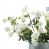 Dekorativa blommor kransar 18heads Sakura Cherry Blossoms Flower Branch Artificial Flores for Christmas Home Wedding Decoration Fake Fleur