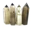 Decorative Objects & Figurines Natural Crystal Citrine Quartz Rod Spire Obelisk Healing Home DecorDecorative