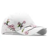 Designer hat Ball Caps Flowers Embroidery Baseball Cap for Women Adjustable Cotton Hat white/ Black Pink dad For teens Womens hip hop cap GR8I
