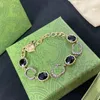 Vintage Diamond Bracelet Women Designer Jewelry For Womens Jewel Chain Bracelets Fashion Luxurys Letter G Bracelet With Box 2204071WU