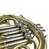 Gold lacquer 4-key Double French Horn