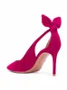 Мода-дизайнерские туфли Новая модная обувь Заостренные пальцы ног Боути высокие каблуки женские насосы платье обувь каблуки каблуки шикарное платье ультрадно
