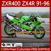 Bodywork Kit For KAWASAKI NINJA ZXR 400 CC ZX4R ZXR400 White grey ZX-4R 91 92 93 94 95 96 138No.171 Body ZX 4R ZXR-400 1991 1992 1993 1994 1995 1996 400CC 91-96 OEM Fairing