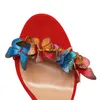 Chaussures habillées fashion papillon sandales d'été à lacets ouverts toe toeto à talons hauts sangle 2022 talons de femmes