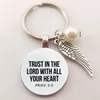 Bible Verse Key Chains Faith Keychain Scripture Quote Christian Jewelry For Friend Women Men Inspirational Gifts