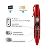 Desbloqueado K07 0,96 polegada minúscula caneta mini telefone celular Dual SIM CARTO BLUETOOTH CellPhone com canetas de gravação de lanterna para smartphones