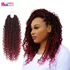 14-18 pollici Dea Faux Locs Crochet Capelli Ricci Trecce Estensioni intrecciate sintetiche per donne nere Expo City 220610