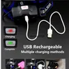 Mini-LED-Scheinwerfer, violett, tragbar, für Outdoor, Camping, Wandern, UV-Scheinwerfer, Taschenlampen, Detektor, Taschenlampe, Notfall, T6 USB-Scheinwerfer-Ausrüstung