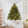 Hippi ağaç duvar halısı Noel duvar asılı battaniye boho dekorasyon ev dekor büyücülük mandala kumaş duvar halı yeni yıl j220804