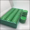 1Oz/30Ml 30G Green Aluminum Tin Jars Cosmetic Sample Metal Tins Empty Container Bk Round Pot Screw Cap Lid New Packing Drop Delivery 2021 Bo