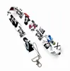 Cell Phone Straps & Charms 100pcs Black Butler Lanyards Strap Badge Holder Keychain ID Card Passport Gym Mobile Badge Holder Lanyard Key Chain