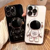 حالات طي رائد الفضاء الكهربائي ل iPhone 15 14 11 12 13 Pro Max X XR XS Max 7 8 Plus Comber Camera Cover