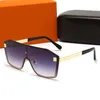 Modische Vintage-Designer-Sonnenbrille für Damen und Herren, Haltung, quadratischer Metallrahmen, UV400-Linse, Outdoor-Schutzbrille mit Box