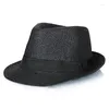 Berets Big Bone Man groot formaat Fedora hoeden mannelijke zomer buiten Panama cap mannen plus strohoed 56-58 cm 58-60cmberets