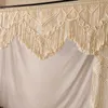 Décoration de fête à la main en macramé toile de fond de mariage arc tonnelle panneaux en plein air plage tenture murale draperie fenêtre rideau Boho tapisserie fête