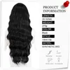 Nxy peruklar voguesi sentetik blackcolor uzun su dalgası saç modeli kadınlar için saç yüksek sıcaklık lif ortalama boyutu 220528