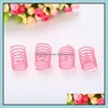 Cat Spring Toy Pet Wide Plastic Colorf Springs Toys Action Durable Interactive Drop Delivery 2021 Supplies Home Garden 1Boqg