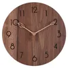 大きな木製の壁の時計レトロモダンキッチンソイルド木時計のぼろぼろのシックなリビングルームウォッチホームベッドサイレントリロイギフトFZ779 T200616