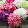 20CM Dia Upscale Style Artificial Silk Flower Fabric Hydrangea Bouquet For Home Wedding Party Decorations 20 Pcs Lot