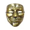 Festa Cosplay Halloween Masks Festa Máscaras Para Vendetta Máscara Anônimo Guy Fawkes Fantasia Acessório de Traje Adulto FY3222 C0410