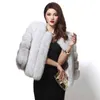 Mulheres de alta qualidade de alta qualidade Women Faux Pur Coat Luxury Short Faux Fur Jackets and Coats Women Parka Manteau Fourrure Femme T220716