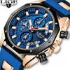 Armbanduhren Top LIGE Marke Casual Fashion Uhr Für Mann Sport Militär Silicagel Armbanduhr Chronograph Herren Uhren Uhren HombreWristwat