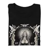 Santa Muerte T Shirt Erkekler Pamuklu Kutsal Ölüm Meksika Kafatası Tshirt Grafik Tee Üstler Kısa Kollu Sokak Giyim Moda Tshirt 220629