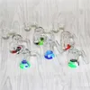 14mm verre cendrier accessoires pour fumer avec 5ml coloré silicone conteneur récupérateur mâle femelle verre cendrier pour bong dab plates-formes quartz banger