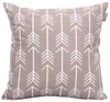 Подушка/декоративная подушка белая геометрическая стрелка Светло -коричневая льняная наволочка дивана подушка для дома может быть настроено для вас 4