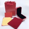 Set di gioielli Box Red Ca Lettera Collana Bracciale Orecchini Set di anelli Box Sacchetto per la polvere Sacchetto regalo (Abbina le vendite degli articoli del negozio, Non venduto singolarmente)