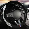 Pluszowy stereo antyklip ciepłe samochody kierownicy 6 kolorów do wyboru dla 37 38 cm 145 „15” plecione na kierownicy Cape J220808