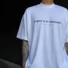 Vetements Minimalistdeklaration Slogan VTM T -skjorta Rund hals Kort ärm Män och kvinnor Par Lossa Casual T -skjortor