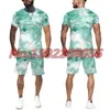 Tracksuits voor heren camouflage graffiti 3d print t-shirt zomer vrije tijd heren t-shirt mode straat damesprutaal korte mouwpak